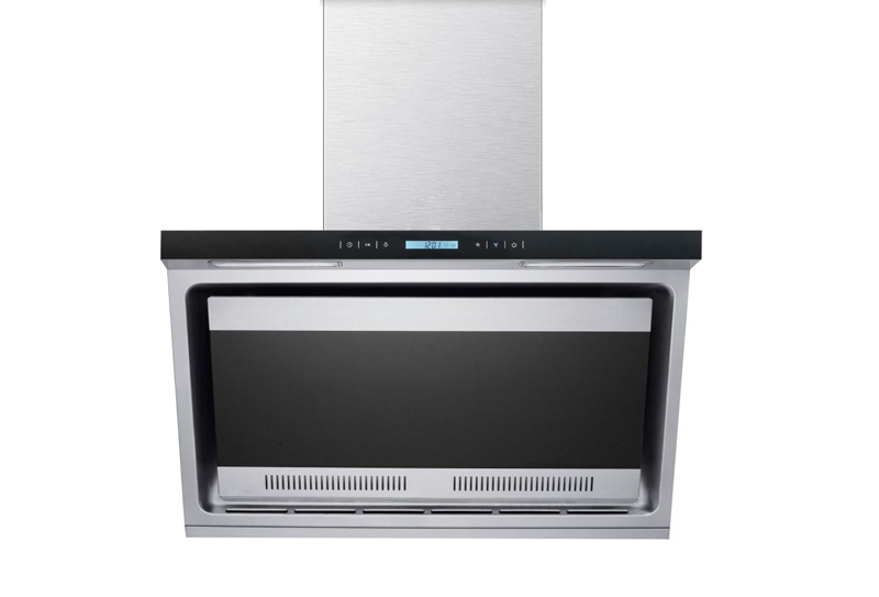 感应带显示开关油烟机(全封双电机)