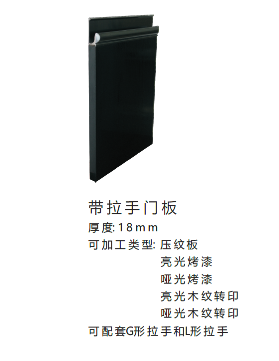 带拉手不锈钢门板